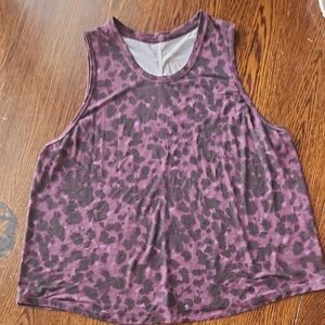 Purple Leopard Print Women's Top